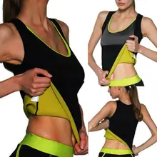 Для женщин Бег Жилет пот маечка для занятий йогой Тренажерный зал тренировочный жилет укороченный Топы корректирующие Корректирующее белье Фитнес упражнения неопрен