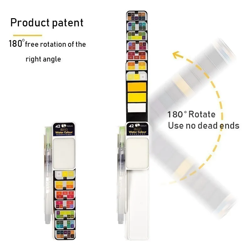 Улучшенный 18/25/33/42 Цвета Портативный Твердые акварельные краски в наборе с водяная кисть акварель пигмент для мануального татуажа рисовать товары для рукоделия