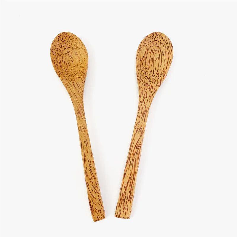

2PCS Natural Coconut Spoon 100% Coconut Shell Bowl Manufactured Eco-Friendly Coconut Spoon Hand Made Gift