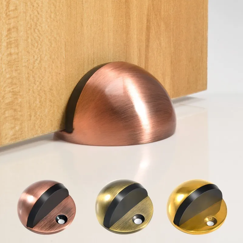 

Rubber Door Stops Stainless Steel Door Stopper Sticker Wood Toilet Glass Door Holder Wedge Hidden Doorstop Furniture Hardware