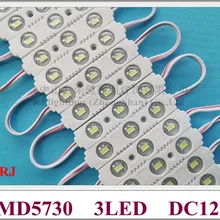 Светодиодный модуль инъекций 5730 светодиодный модуль для знака DC12V 70 мм* 15 мм SMD 5730 3 светодиодный 1,2 W 120lm заводская цена 2 года гарантии