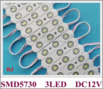 

LED light module injection 5730 LED module for sign DC12V 70mm*15mm SMD 5730 3 LED 1.2W 120lm factory price 2 year warranty