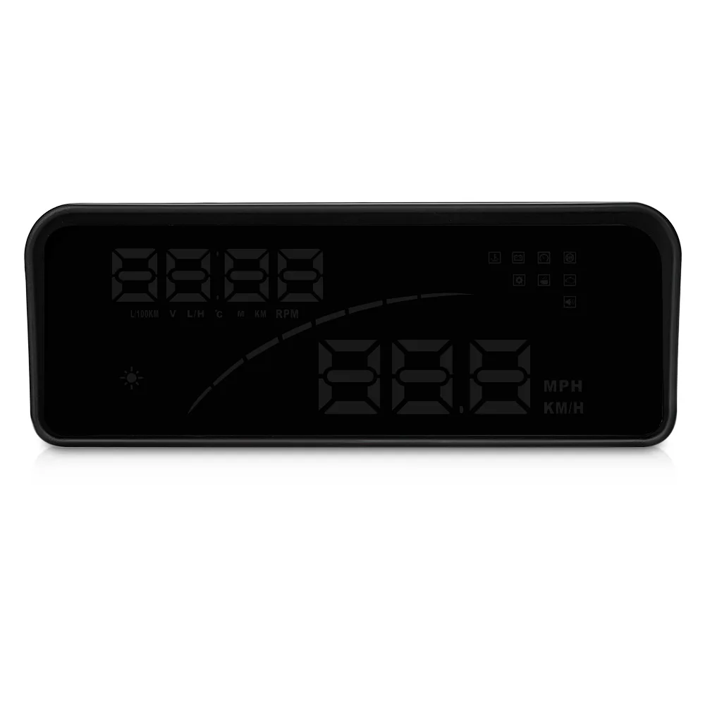 P9 автомобилей HUD Head Up дисплей OBD Smart Digital метр сдвиг напоминание Усталость вождения
