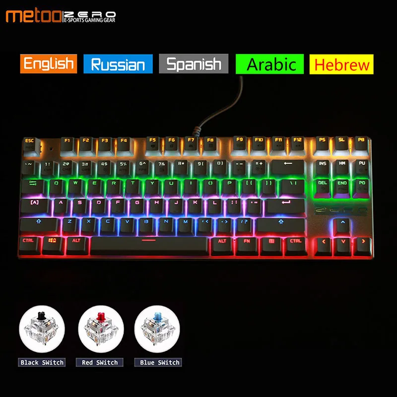 Оригинальная игровая клавиатура Metoo Zero