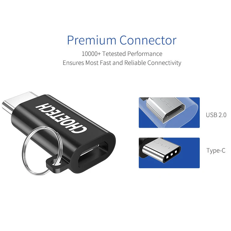 Choetech Usb C адаптер к Micro кабель конвертер соединитель 56 резистор для Google Pixel samsung S8 с