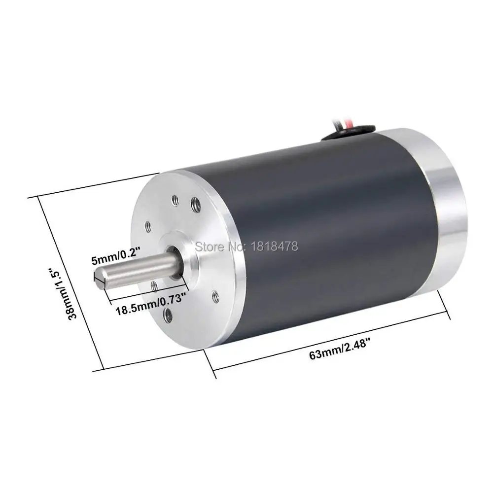 Details about   ZYTD-38SRZ-R DC 24V 3000RPM 7W D-Axis Speed Control Motor w Wire 