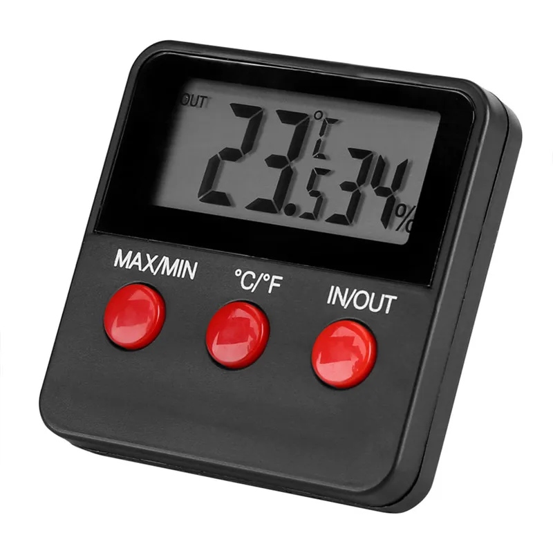 

Digital LCD Thermometer Hygrometer Humidity Temperature Monitor Tester Meter Measuring Tools for Egg Incubator Pet Keeping Hot