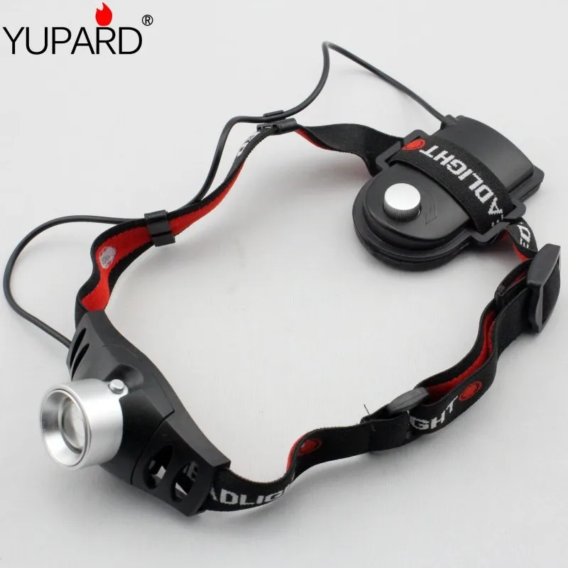 YUPARD Ultra Bright 500 люмен Q5 светодиодный налобный фонарь фар Регулируемый туристический фонарь Охота Рыбалка на открытом воздухе Спорт AAA батареи