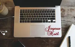 Joyeux Noel Decal, Merry Christmas, французская Цитата Decal, рождественские украшения, наклейка на окно, зимняя тема, передняя дверь Decal