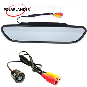 

5 inch Car Mirror Monitor Video player with Mini LED Car CCD Rear View Camera Parking assistance System