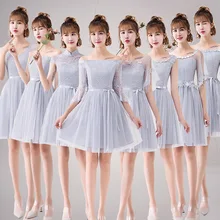 Lace applique Dinner Bridesmaids bowknot Dresses Party Short Formal Dress elegant Net yarn Party Gowns цена Lace applique Dinner Bridesmaids bowknot Dresses Party Short Formal Dress elegant Net yarn Party Gowns цены онлайн