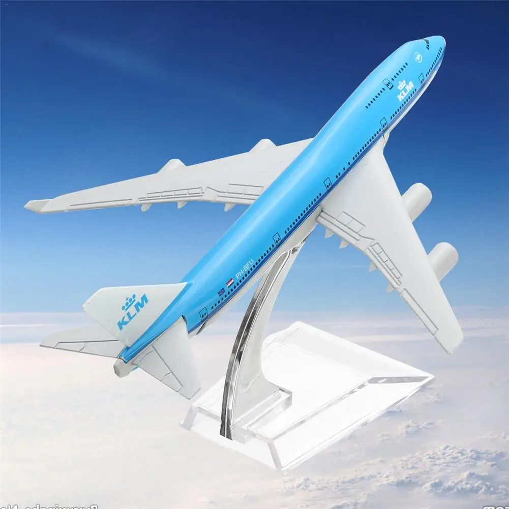 Коллекция B747 KLM модель 16 см металлическая самолета строительные наборы игрушки