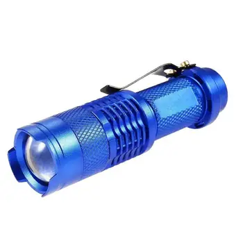 

Q5 LED flashlight Penlight Torch led flashlight attractive and durable Adjustable Focus Lantern Blue