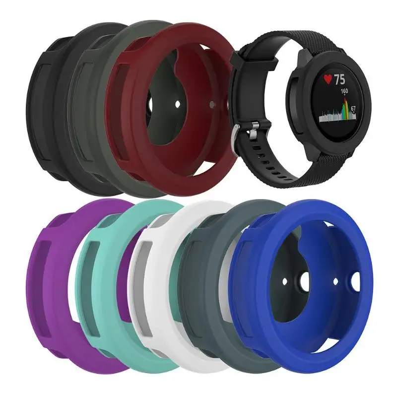 

Light-weight Smart Watch Protector Case Silicone Skin Protective Case Cover for Vivoactive 3 Sports Watch