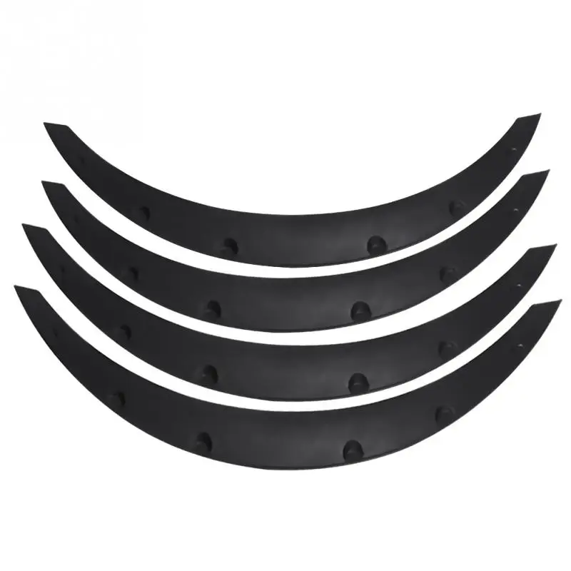 

4pcs Auto Mudguards Flares Arches Wheel Eyebrow Protector Car SUV Offroad Universal Accessories High quality PP Plastic Black