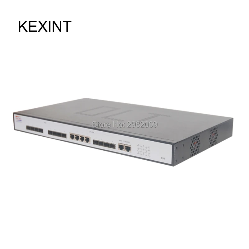 KEXINT 8 портов s EPON OLT без модулей и управления работы FTTH Telecom 1U портов|Оптоволоконное