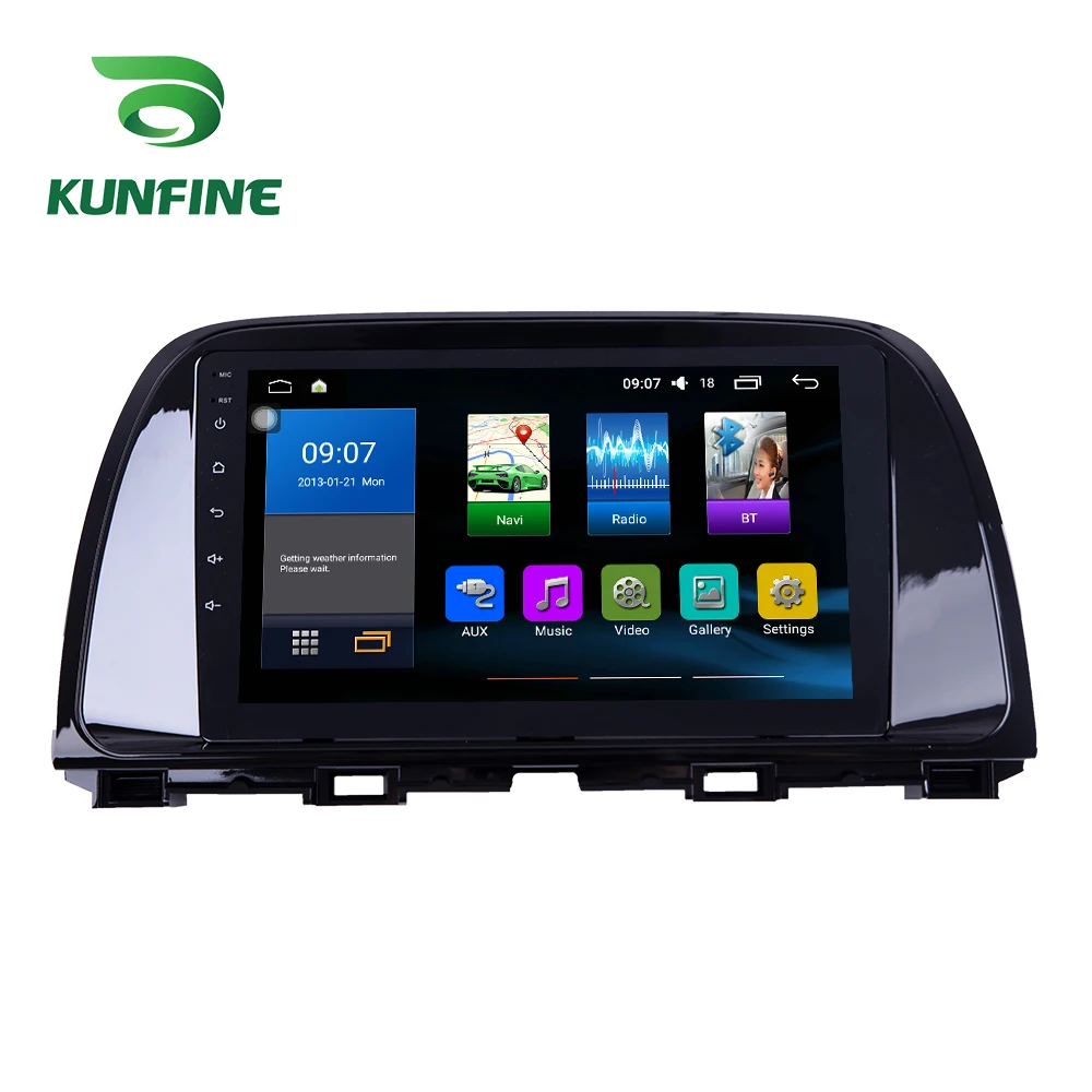 Octa Core 1024*600 Android 10 0 автомобильный DVD GPS навигатор плеер Deckless стерео для Mazda ATENZA 2013 2016