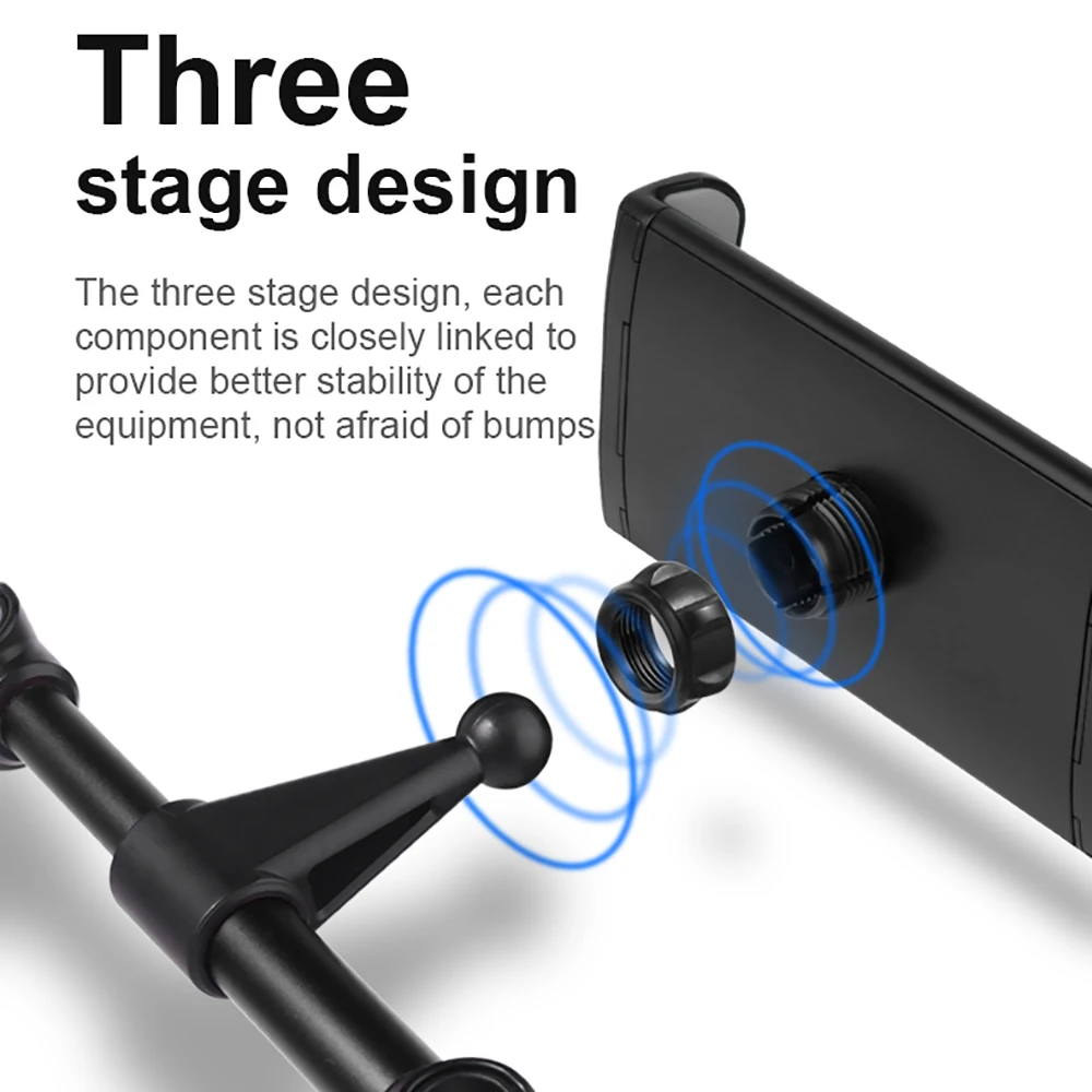 Powstro Car Rear Pillow Phone Holder Tablet Stand Car Back Seat Headrest Mount Bracket for iPhone X 8 iPad Mini Tablet 4-11 Inch