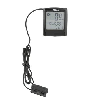 

SEWS-Sunding Sd Multi-Function Bicycle Computer Cable Odometer Stopwatch Waterproof Mini Digital Lcd Speedometer Tracker 565B