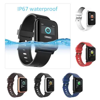 

HI16 Smart Bracelet 1.3 Inch Color Screen Pedometer Information Reminder Tracker with Heart Rate Blood Pressure Blood Oxygen Mon