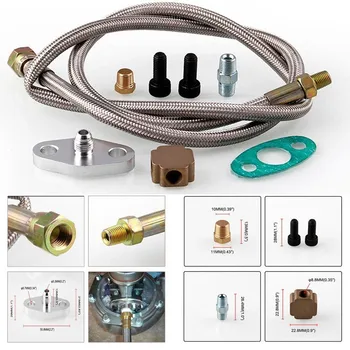 

Modification Of Automotive Turbocharger Oil Circuit Kit Automotive Modification Kit T3 Turbo Fuel Supply Pipe Kit
