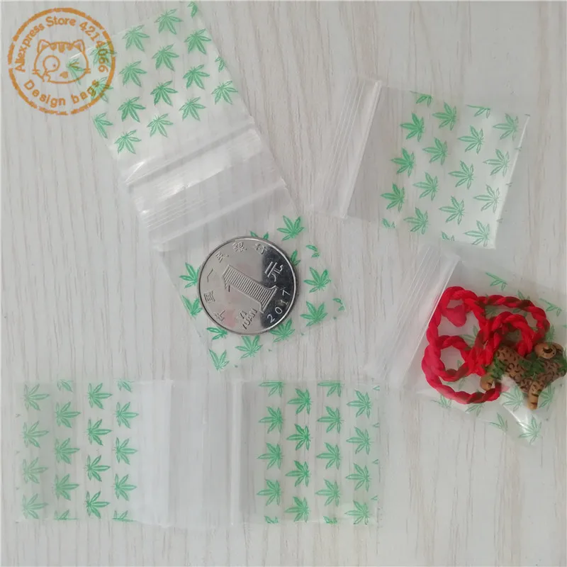 1515A 35x35mm Zip Lock Plastic Bags 100pcs Small Zipper Reclosed Coin Baggies Desgin Lips Leaf Spade Time4:20 Resealable Baggies large christmas gift bags