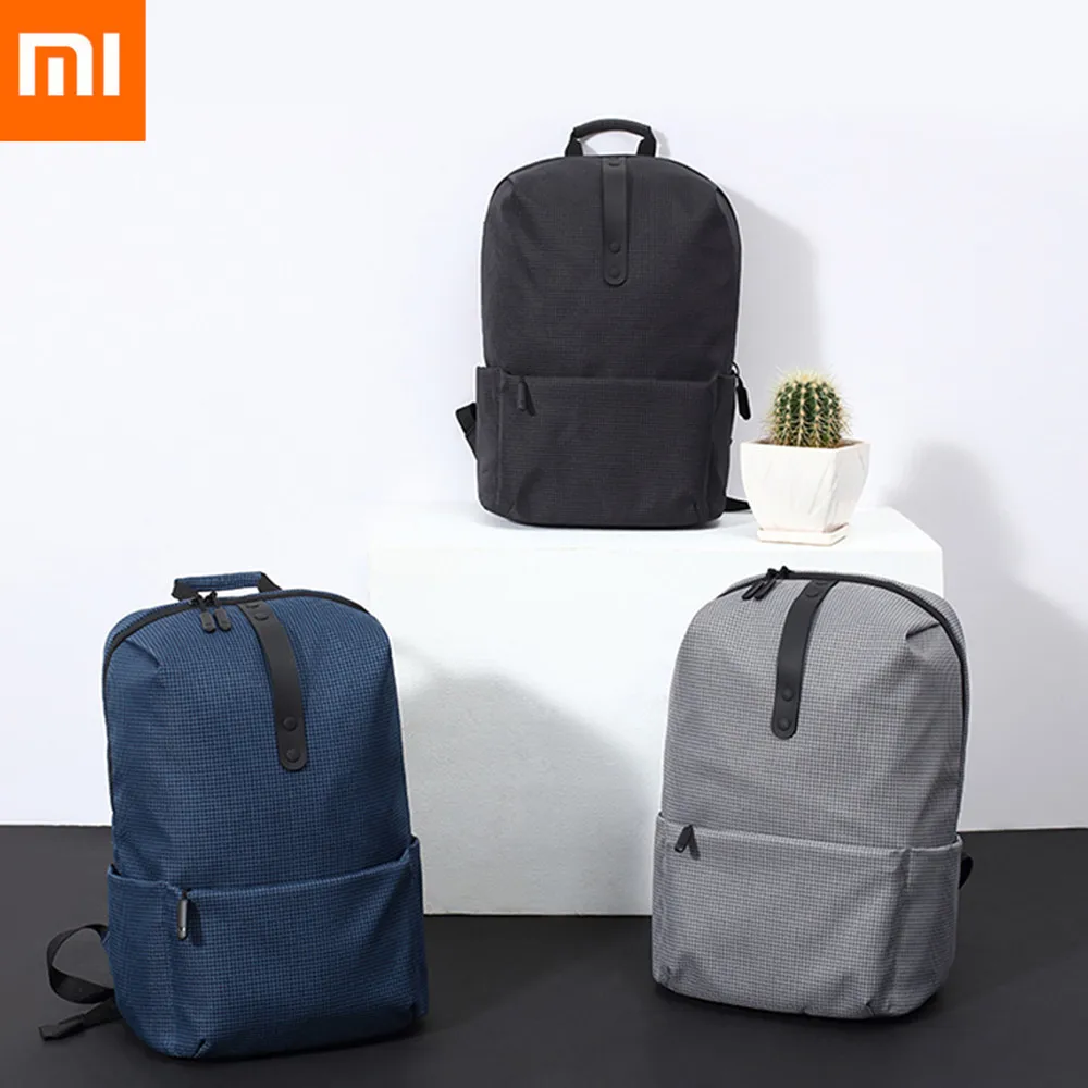 Original Xiaomi 20L Leisure Backpack Trendy Plaid Water resistant ...