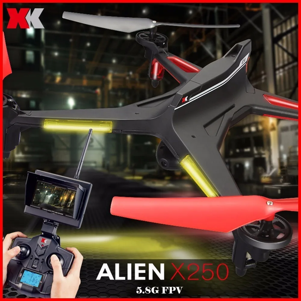 WLtoys XK X250 WIFI FPV With 2MP Camera 4CH 6 Axis RC Quadcopter RTF Compatible With Futaba S-FHSS Christmas Kid Gifts