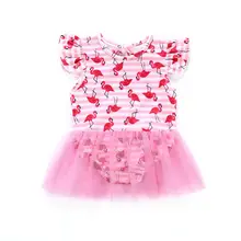 Emmababy праздничное платье для маленьких девочек Фламинго купальники купальный костюм купальные костюмы милое платье 0-24 м