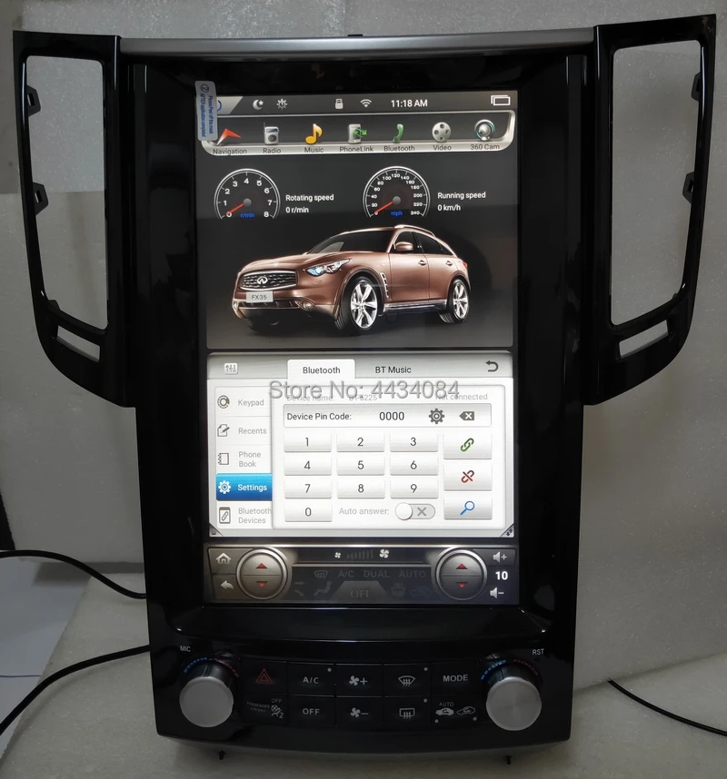 Ouchuangbo 12 1 дюймовый Tesla стиль вертикальный экран Автомобильный GPS навигатор для