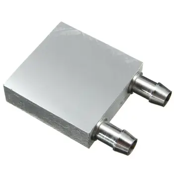 

Primary Aluminum alloy Water Cooling Block 40x40mm for Liquid Water Cooler Heat Sink System Silver Use For PC Laptop CPU