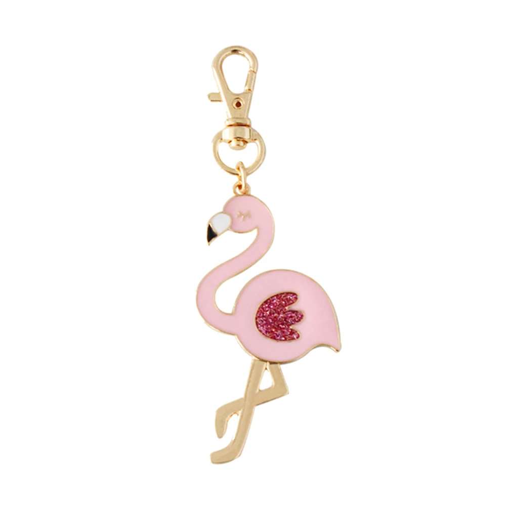 

1 Pc Keychain Fashion Personality Flamingo Decorative Key Ring Key Holder Fine Pendant for Backpack Wallet Cars Handbag