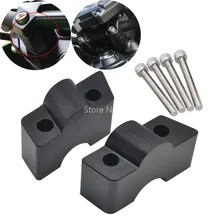 Глянцевый черный обновленный ручка управления Riser& зажим комплект подходит для KA WASAKI Ninja 650 650R ER6N/6F 09-16 Z650 17-18