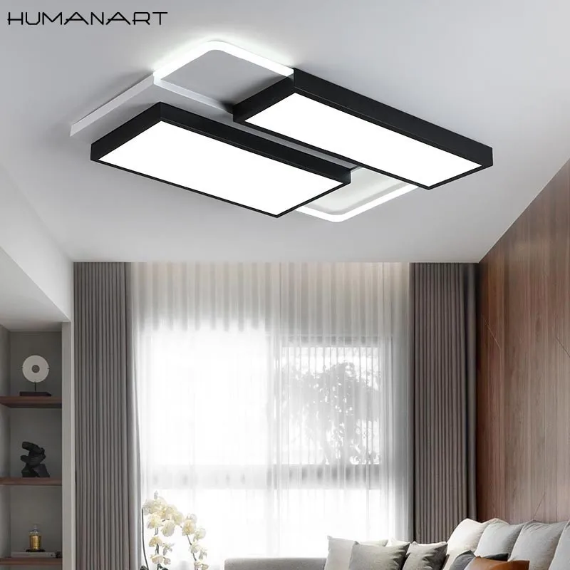 

Modern LED Ceiling Light Creative Square Style Ceiling Lamps For The Living Room Bedroom Restaurant Foyer
