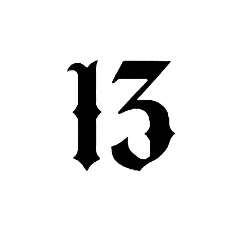 13 см * для счастливое число Виниловая пленка оклеивания автомобилей окна