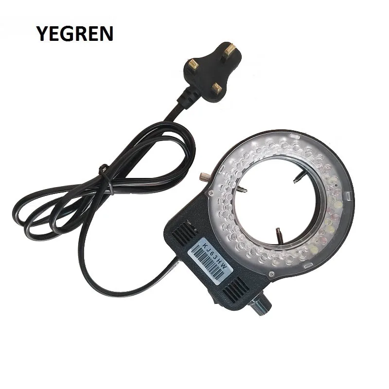 Laser Welding Machine Special LED Ring Light Source 56 LED Adjustable White Blue LED Illumination for Microscope Diameter 64 mm