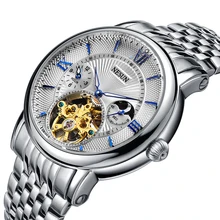 Switzerland Nesun Hollow Tourbillon Watch Men Luxury Brand Automatic Mechanical Men's Watches Sapphire Waterproof clock N9091-7 switzerland nesun watch men luxury brand automatic mechanical men watches sapphire relogio masculino luminous waterproof