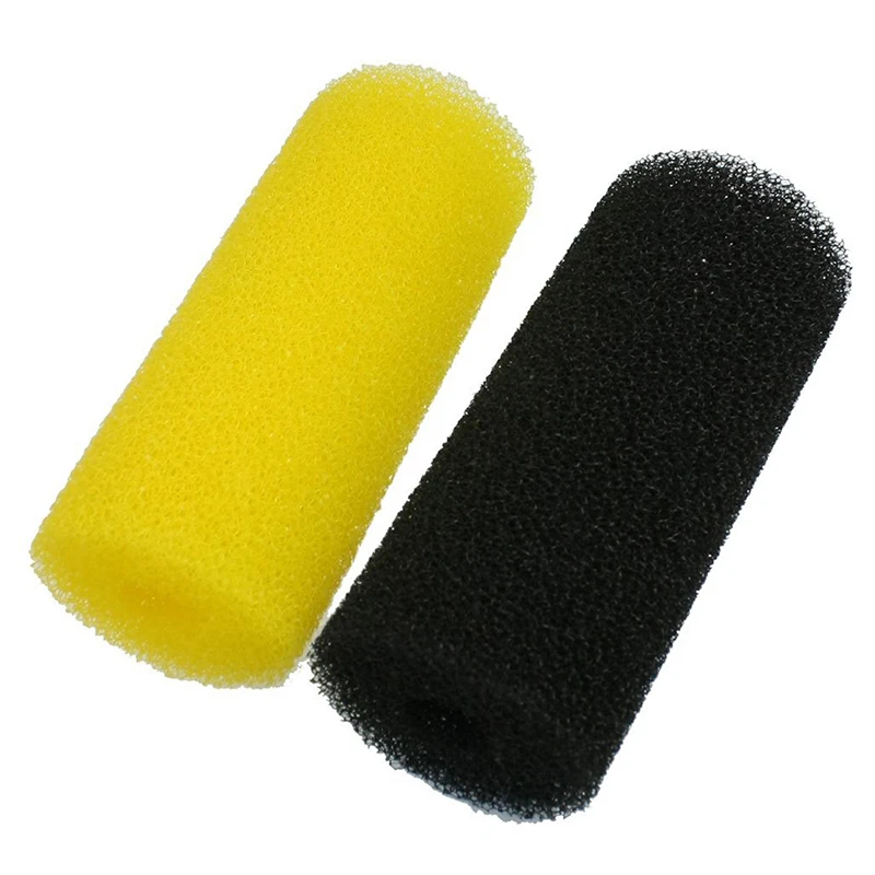 

Biochemical filter sponge, for aquariums, reusable, black / yellow, 2 pieces