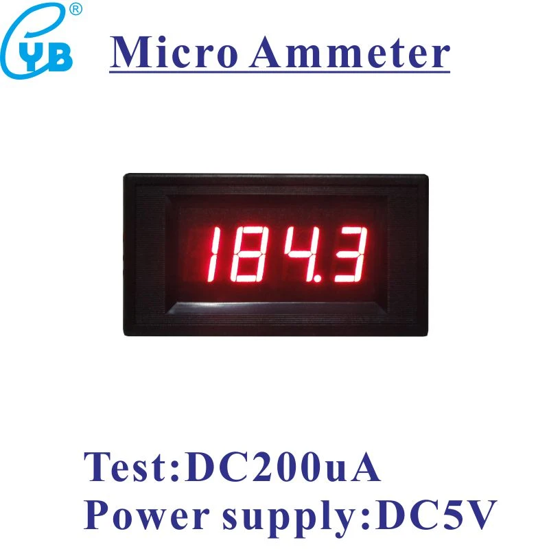Micro Ampere Meter Dc 200ua Current Meter Led Digital Ammeter Dc Amp Panel Meter Supply Voltage