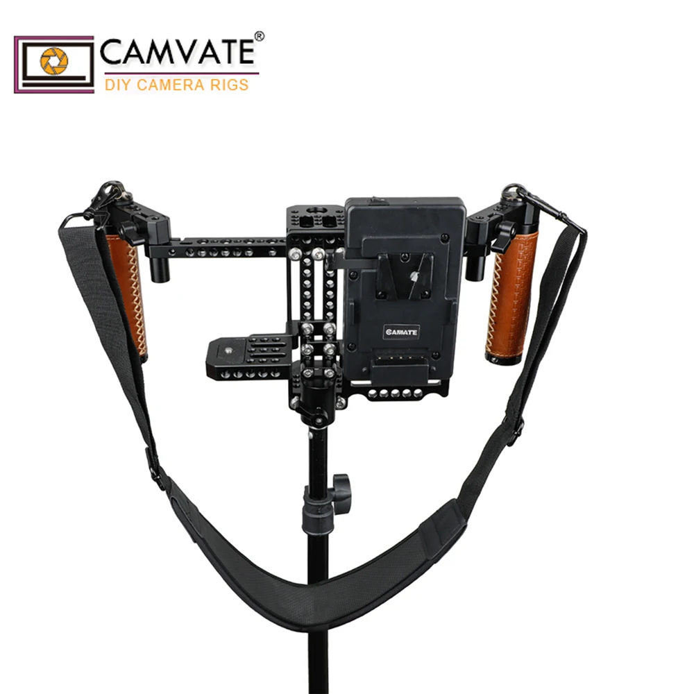  CAMVATE Camera Director's Monitor Cage Rig With Handle Grips & Neck Strap C1946