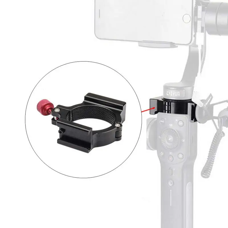 

Microphone Mount Cold Shoe Adapter Ring For Zhiyun Smooth 4 Applied To Microphone LED Video Light Filmmaker Vlog