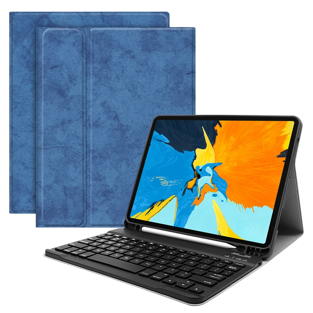

BT Wireless Keyboard Case Cover Protective Case Portable Keyboard for iPad Pro 11
