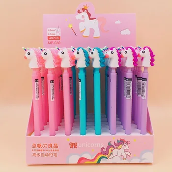 

1Piece 0.5mm Cute Unicorn Mechanical Pencil Kawaii Automatic Pencils For Kids Gifts Office School Supplies Novelty Stationery