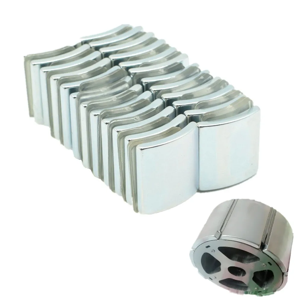 

49mm Neodymium Rotor Magnet Arc Segment Diameter OR24.5xIR21.5x60degx23 mm for Generator, Wind Turbine DIY Experiment