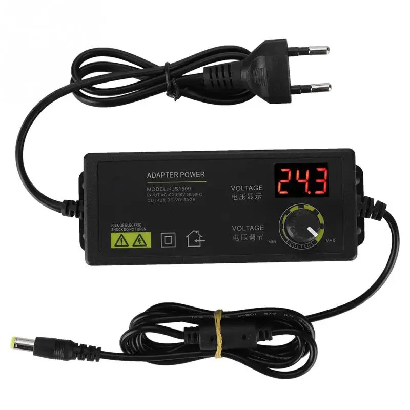 3 36V широкий диапазон Регулируемый адаптер питания анти помех 60W 1.7A AC DC