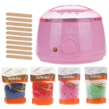 500cc большой ёмкость парафин ручной воск машина воск теплее Нагреватель средства ухода за кожей депиляции салон спа удаления волос инструмент с 4 шт. 100 г