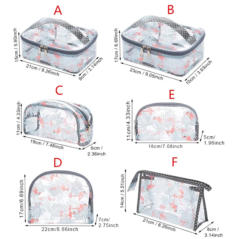 BUCHNIk حقيبة مستحضرات تجميل شفافة كبيرة واضحة PVC تجميل ضد الماء المنظم سفر الأمتعة خاص الأغراض حقيبة للتخزين البنود