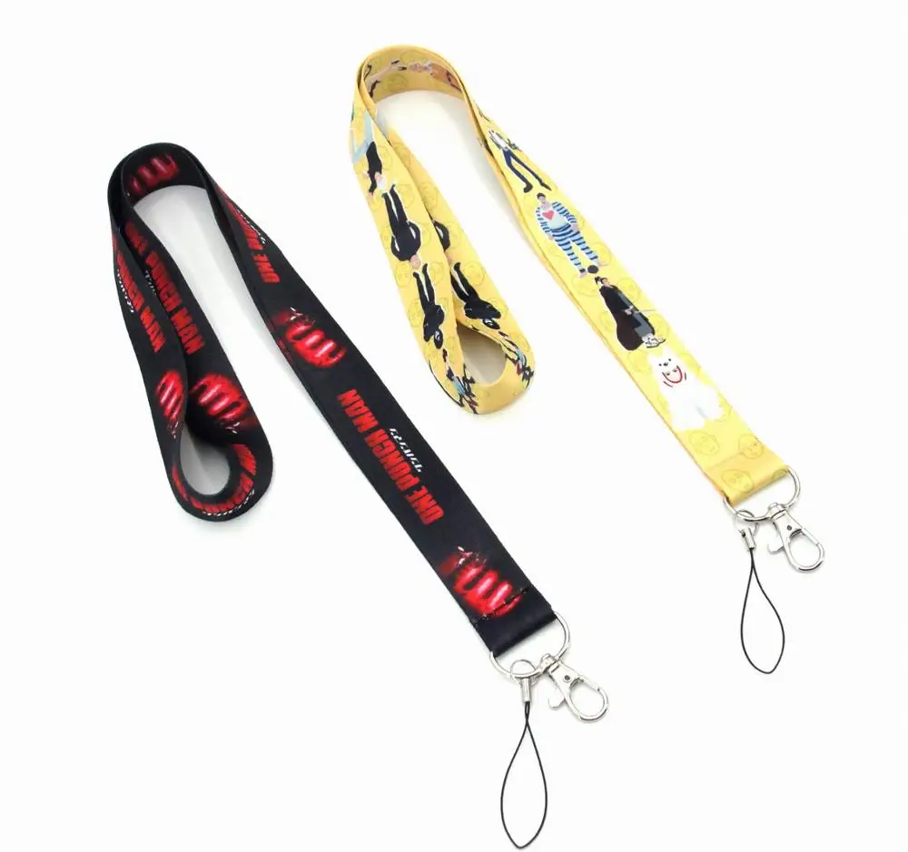 1 PCS One Punch Man key lanyards id badge holder keychain straps for