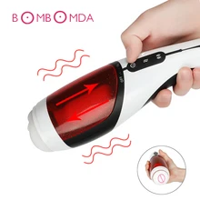 Electric Automatic Masturbator Vagina Real Pussy Masturbation Cup 10 Speed Vibrating Masturbators Pussy Licking Sex Toys For Men