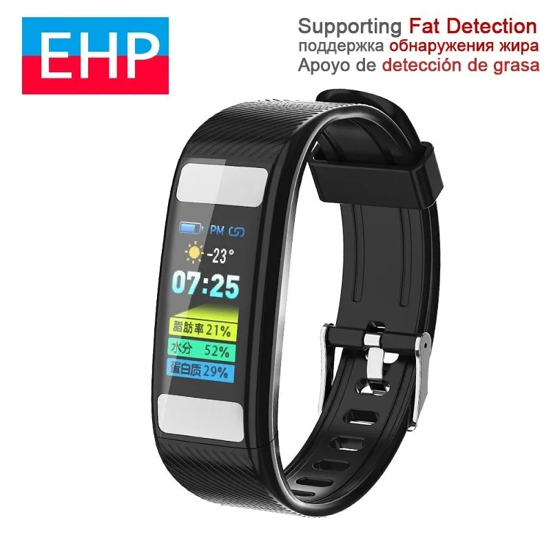 

Body fat smart bracelet dynamic heart rate sleep fat rate detection healthy multi-motion function For Apple Iphone